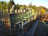 Abutment A - Backwall 03/12/08