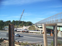 Cross Street Bridge - Construction & Existing Bridge 09/18/07