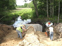 Concrete Pipe & Headwall Installation 08/31/09