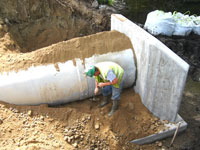 Pipe & Headwall Installation 08/31/09