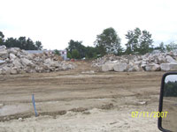 Exit 2 PNR - Bus Terminal - Site Work and Rock Excavation 07/11/07