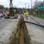 Pelham Road sewer main installation 05/13