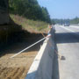 Temporary Access Construction Between Concrete Barrier and Existing Abutment Footing 07/30/10