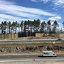 Installation of soundwall wall panels nears completion - 04/17
