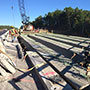 Concrete girders (diaphragm placing) on the North Lowell Road bridge - 9/16