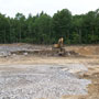 Profile view of progress to detention basin 3371 06/11