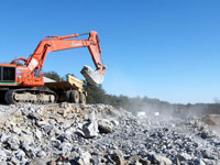 Ledge will be hauled and placed as fill in areas north of Route 111 02/09/10