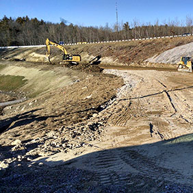 Construction of new Northbound on Ramp - 01/15