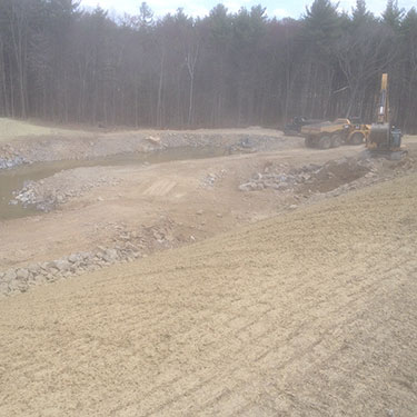 Construction of Detension Basin - 05/15