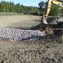 Construction of detention basin - 07/14