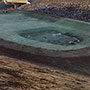 Newly completed detension basin - 11/15