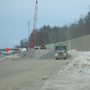 Soundwall work at southern end of project - 03/14