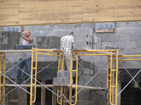Exit 4 Bus Terminal Masonry Work 06/28/06