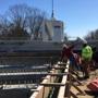 Northbound Stonehenge Road backwall pour of existing bridge - 04/18