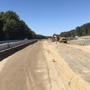 Southbound widening in median ready for select materials, view North - 10/17