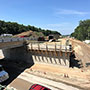 Northbound Stonehenge Rd Bridge widened abutment - 07/17