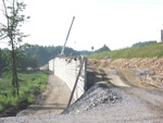 End of NB On Ramp MSE Wall Looking South 07/28/09