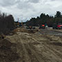 Shoulder widening for futurNorthbound soundwall berm construction - 05/17