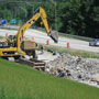 Installation of Median Drainage South of NH-28  - 07/02/2012