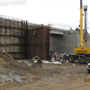 Pilaster Forms for Southbound Bridge over Rec Trail 02/12/2012