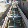 Pouring Brush Curb for Southbound Bridge over NH-28 - 08/06/2012