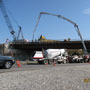 Pump truck for concrete deck pour from NH 28 09/28/2011