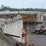 Southbound Bridge Over NH-28 Abutment A-MSE Wall - 06/06/2012