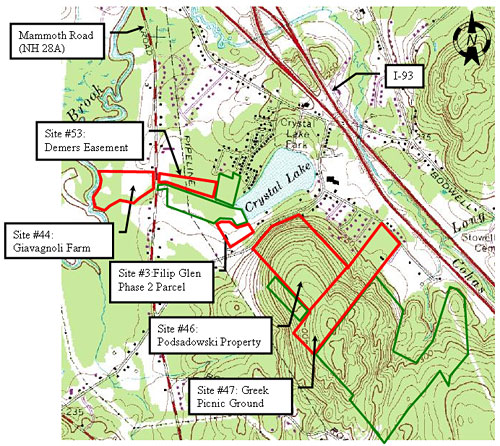 Crystal Lake Area Properties: Site #3, 44, 46, 47, and 53